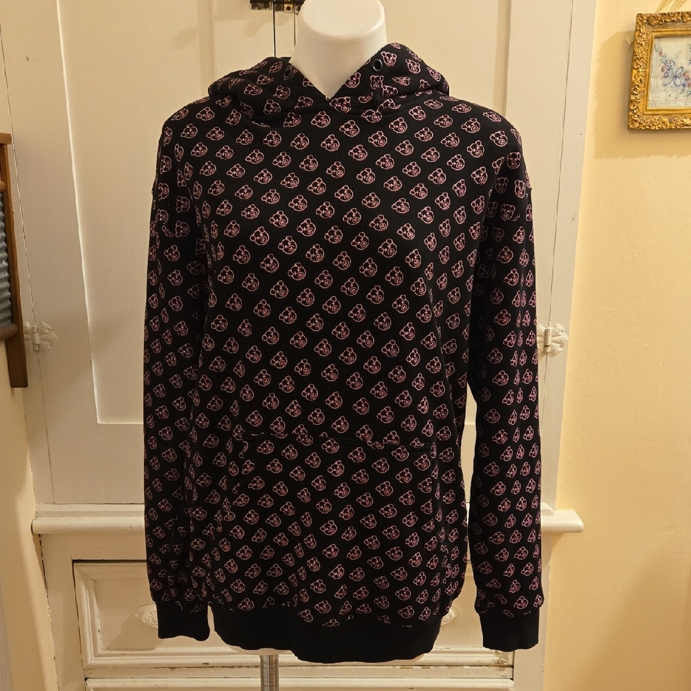 Shane Dawson black and pink "piggy" hooded sweatshirt Sz M 🎁